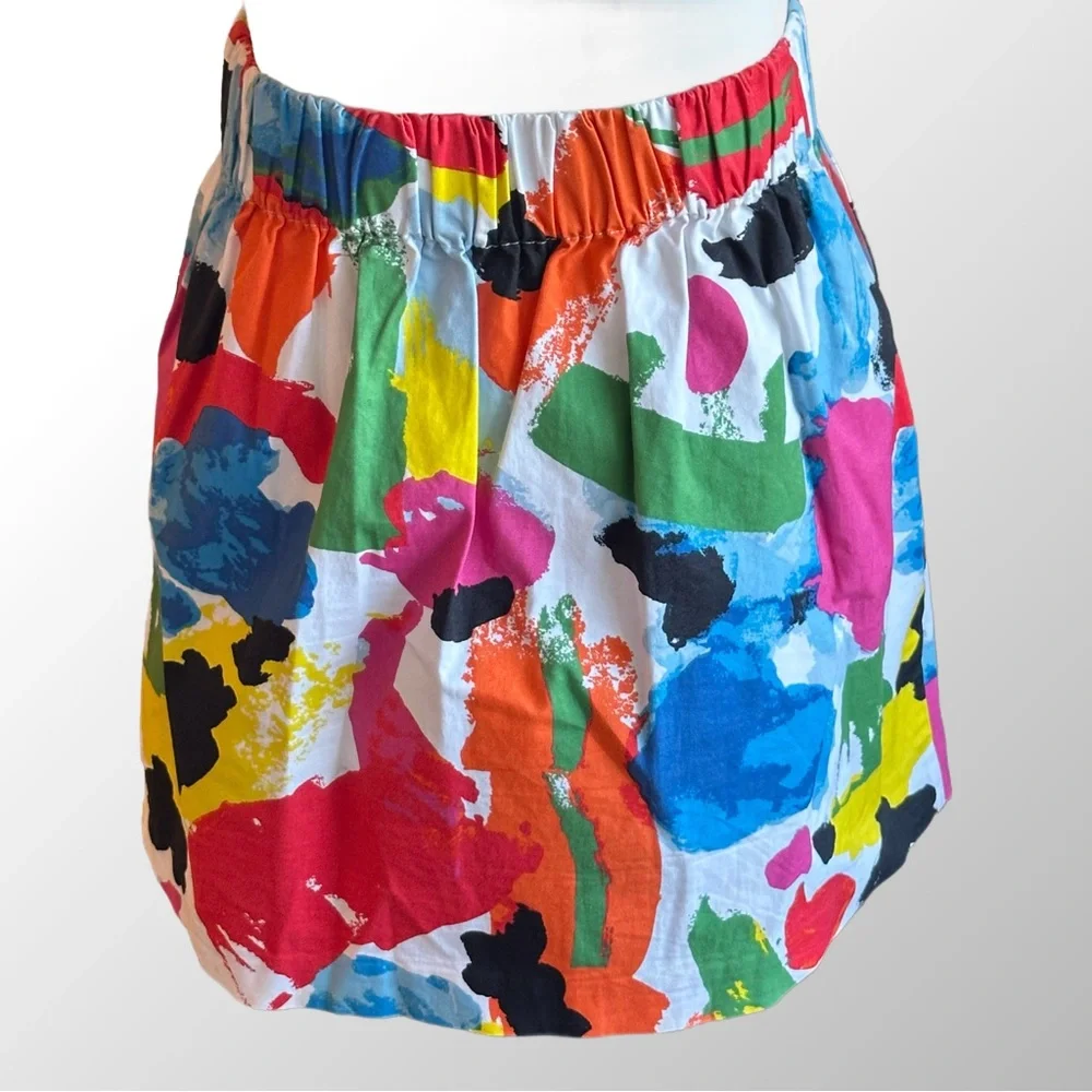 Kate‎ Spade Saturday Skirt Size 4 Multi Color Freestyle Pull-on Skirt w/ Pockets